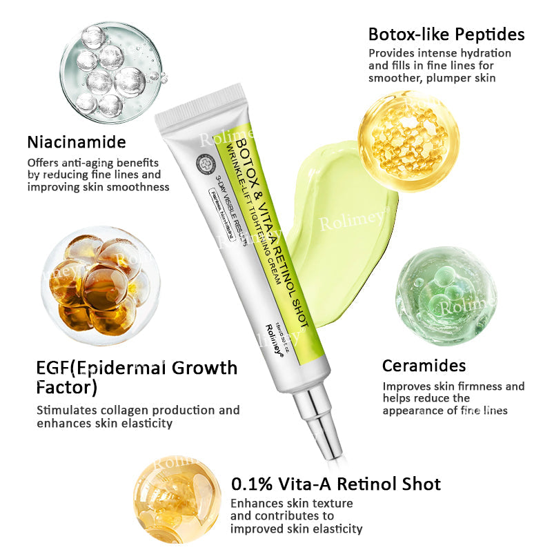 👨‍⚕️Made and shipped from USA💫 Botox & Vita-A Retinol Shot Wrinkle-Lift Tightening cream - Last Day Promotion 70% OFF